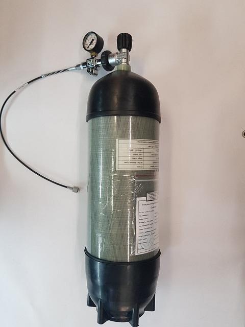 Vulfles Karbon 9 Liter 300 Bar met VULSET-886-a